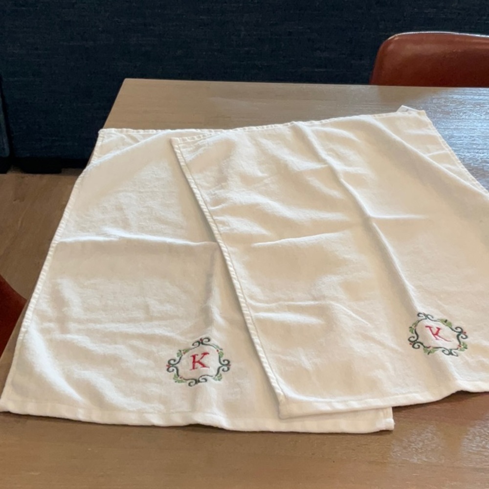 Monogramed Hand Towels - 2 - Saint Nicholas Square